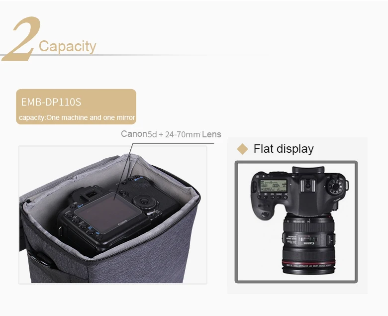 EIRMAI Водонепроницаемая DSLR камера вставка перегородка внутренняя защитная сумка-чехол для Canon Nikon