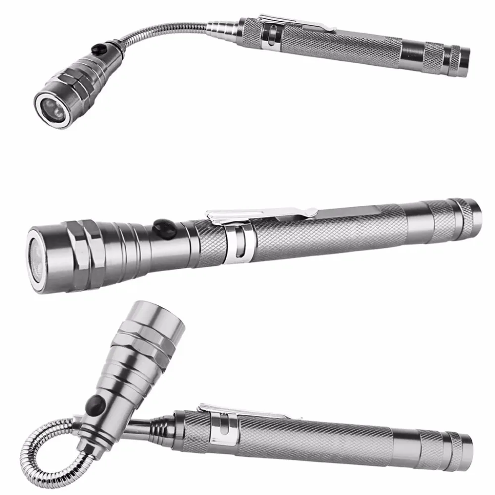 Телескопическая магнитная лампа для фотосъемки с 3 светодиодный|lamp flashlight|telescopic