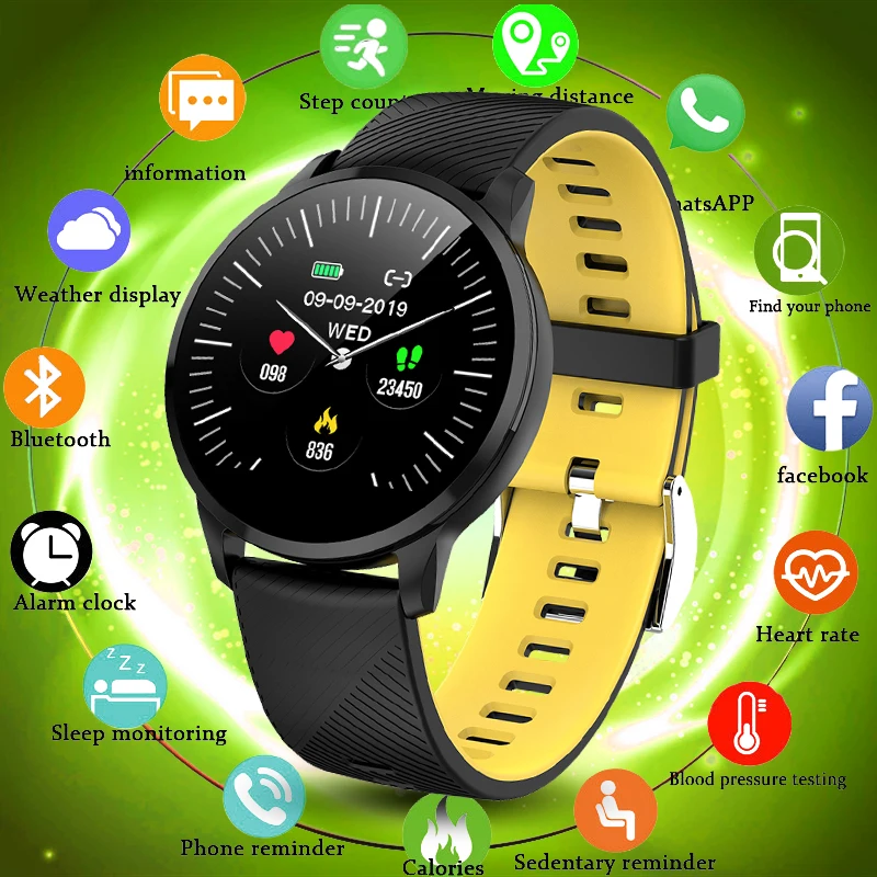 

2019 New Smart Watch Women Men Fitness Tracker Blood pressure heart rate monitor Smart Sport Watch For ios Android/ios relogio