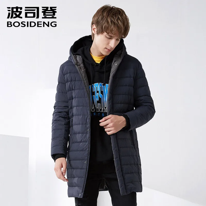 À Hiver 8051 5089 Capuche Doudoune Veste B70131111 8056 Supérieure Manteau Bosideng longue 90Canard Bouton Parka Qualité Couvert Mi Décontractée E2IWD9H