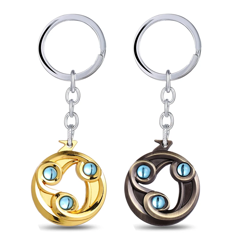 

J Store Dota 2 Talisman of Evasion Logo Alloy 2 Colors Keychains For Fans Game Series Key Rings Llaveros Wholesale Retail