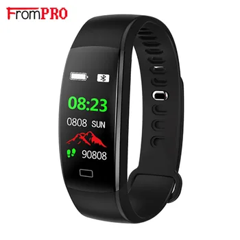 

F64 HR LEM Smart Fitness Bracelet Men Color Screen IP68 Waterproof Blood Pressure Heart Rate Monitor Wristband for Android IOS