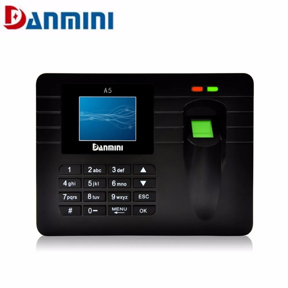 

DANMINI A5 2.4-Inch TFT Color Screen Fingerprint Recorder Free-software Employee Attendance Machine Time Clock Recorder