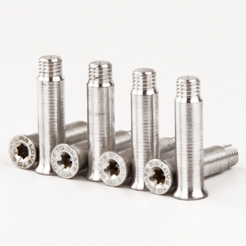 

100% original Powerslide Aluminum Slalom Inline Roller Skate Axles 8*34mm Paitnes screws inline skate wheel bolts