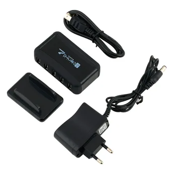 

Multifunctional High Speed 7 Port Travel USB Hub AC Adapter For Laptop PC Computer (EU Plug)
