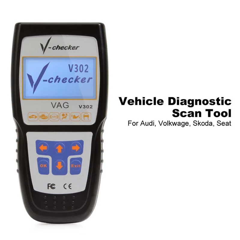 

V-checker V302 VAG Audi Volkwage Skoda Seat Scanner Diagnostic Scan Tool