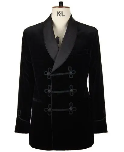 

Latest Coat Pant Designs Black Velvet Smoking Jacket Men Suit Formal Slim Fit Blazer Autumn Prom Style Dinner Tailor Made Terno