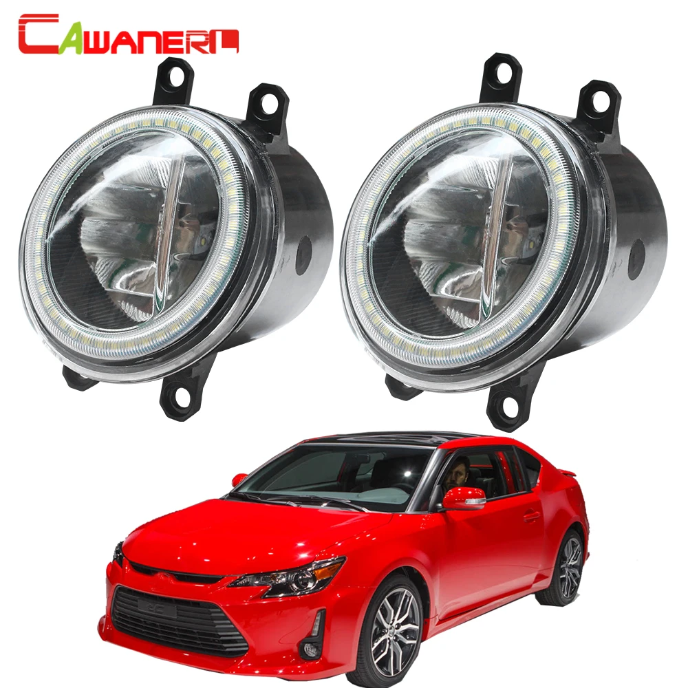 

Cawanerl For Scion tC 2011 2012 2013 Car 4000LM LED Bulb Fog Light + Angel Eye Daytime Running Light DRL H11 12V Accessories