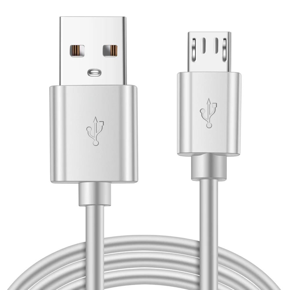 Micro USB кабель 2.4A Быстрая зарядка телефон зарядное устройство адаптер кабель данных для samsung Xiaomi huawei Meizu sony LG Android зарядный кабель - Цвет: Белый