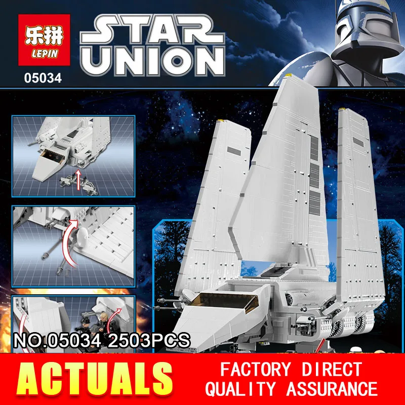 

LEPIN 05034 Star War Series The Imperial Shuttle Building Blocks Bricks Mini figure Assembled Toys Compatible with 10212 Gifts