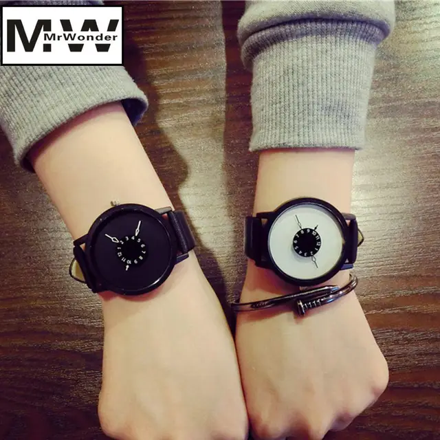 Mrwonder Moda Unisex Al Quarzo-Orologio Unico Design Del Quadrante Wristband Del Mrwonder Moda Unisex Al Quarzo-Orologio Unico Design Del Quadrante Wristband Del