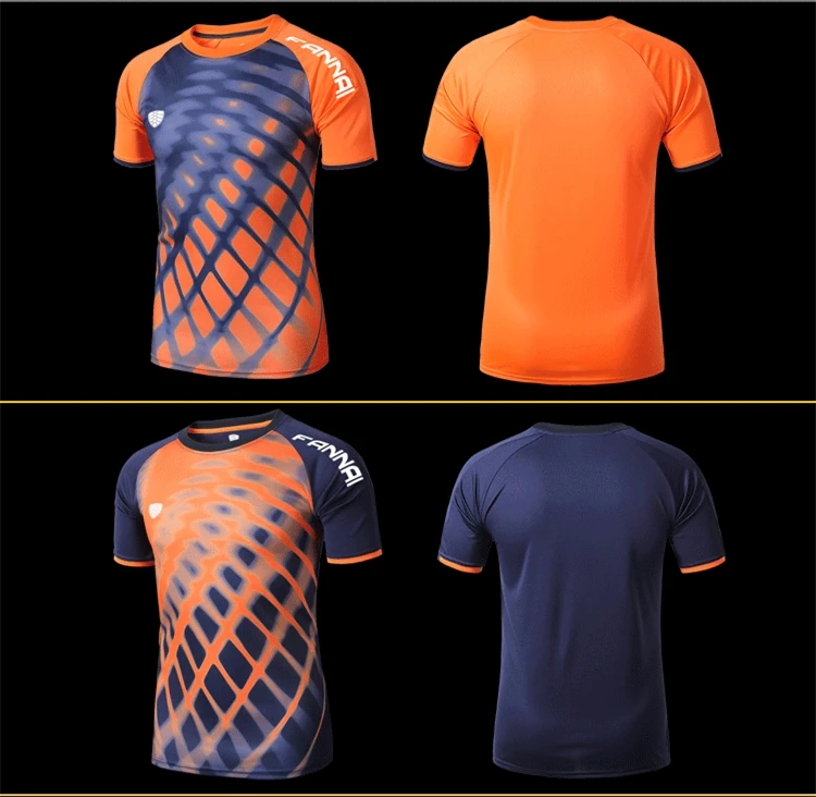 FANNAI Men's Running T-Shirts Fitness Running Shirt Gym Hiking Tennis Quick Dry Sportwears 2Colorsret