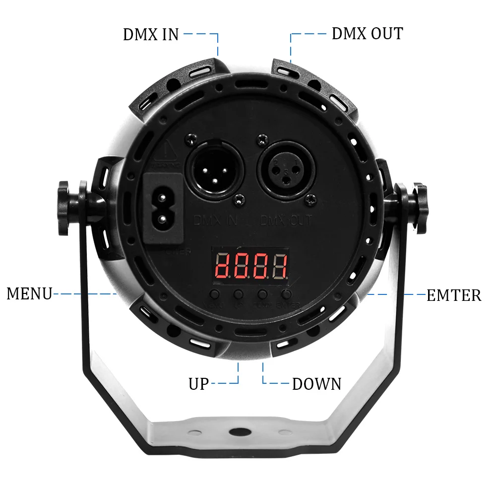 18x3 W led Par огни RGB плоский par led dmx512 Диско Огни профессиональное студийное диджейское оборудование 8 шт./партия