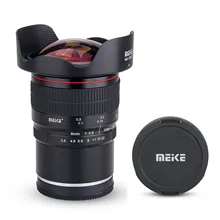 Meike 8 мм f/3,5 широкоугольный Рыбий глаз объектив для Nikon F-mount камера с APS-C