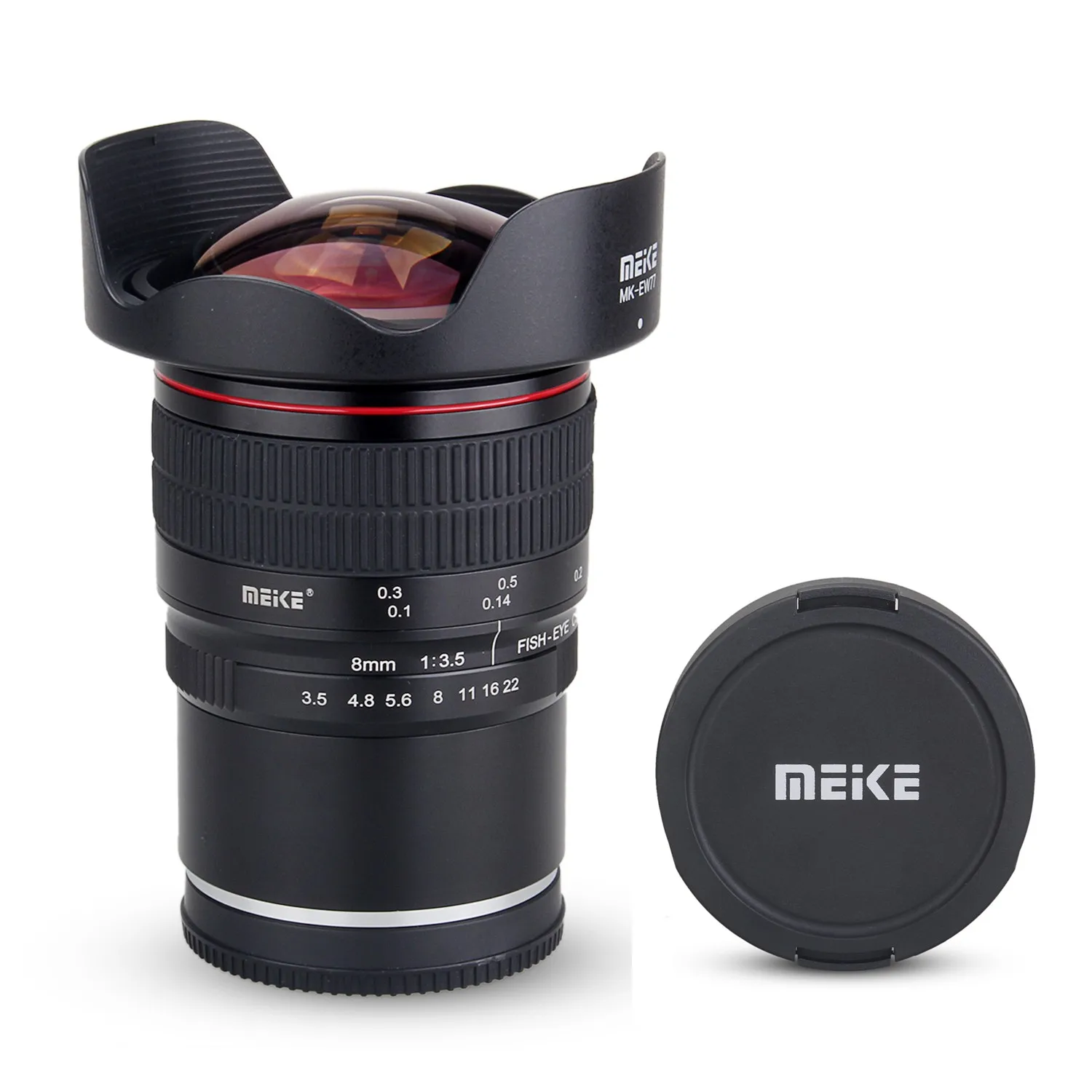 Широкоугольный объектив Meike 8 мм f/3 5 дюйма рыбий глаз для Nikon F mount камера с