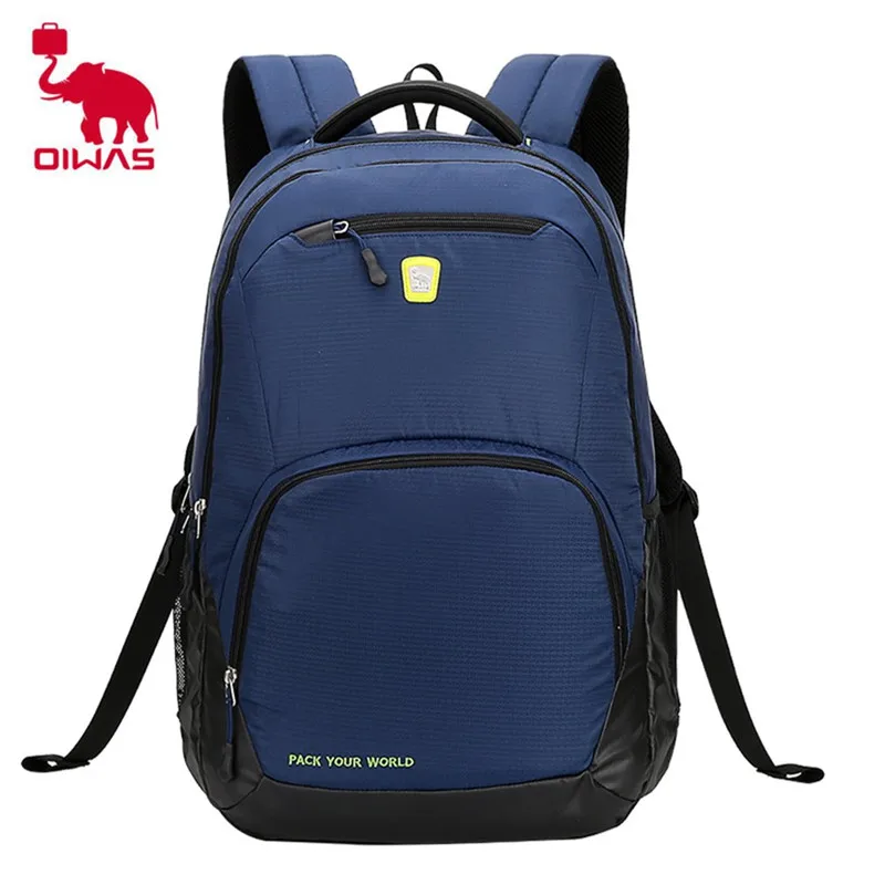 

Oiwas 24L Leisure Style Laptop Business Men Backpack Waterproof Shock-resistant School Backpack Multi-function Unisex Bags