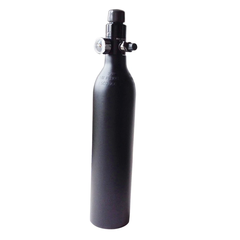 0.5L PCP Пейнтбол HPA бак 31CI Алюминиевый Сплав Цилиндр 3000PSI 200BAR с 4500PSI регулятор 5/8 18UNF|pcp