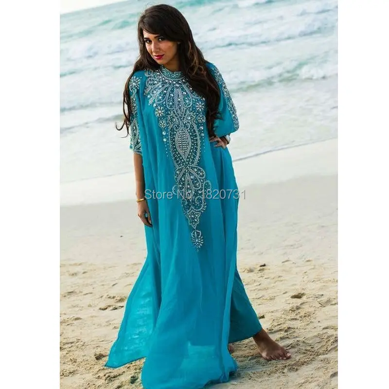 Вечернее платье Caftan Marocain Islamic Abaya в Дубае марокканский кафтан с коротким рукавом