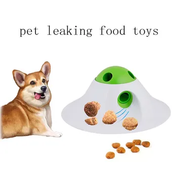 

Funny Pet Feeding Toys Interactive Dog Cat Food Treat Bowl Toy Pet Shaking Leakage Food Container Puppy Cat Slow Feed Pet