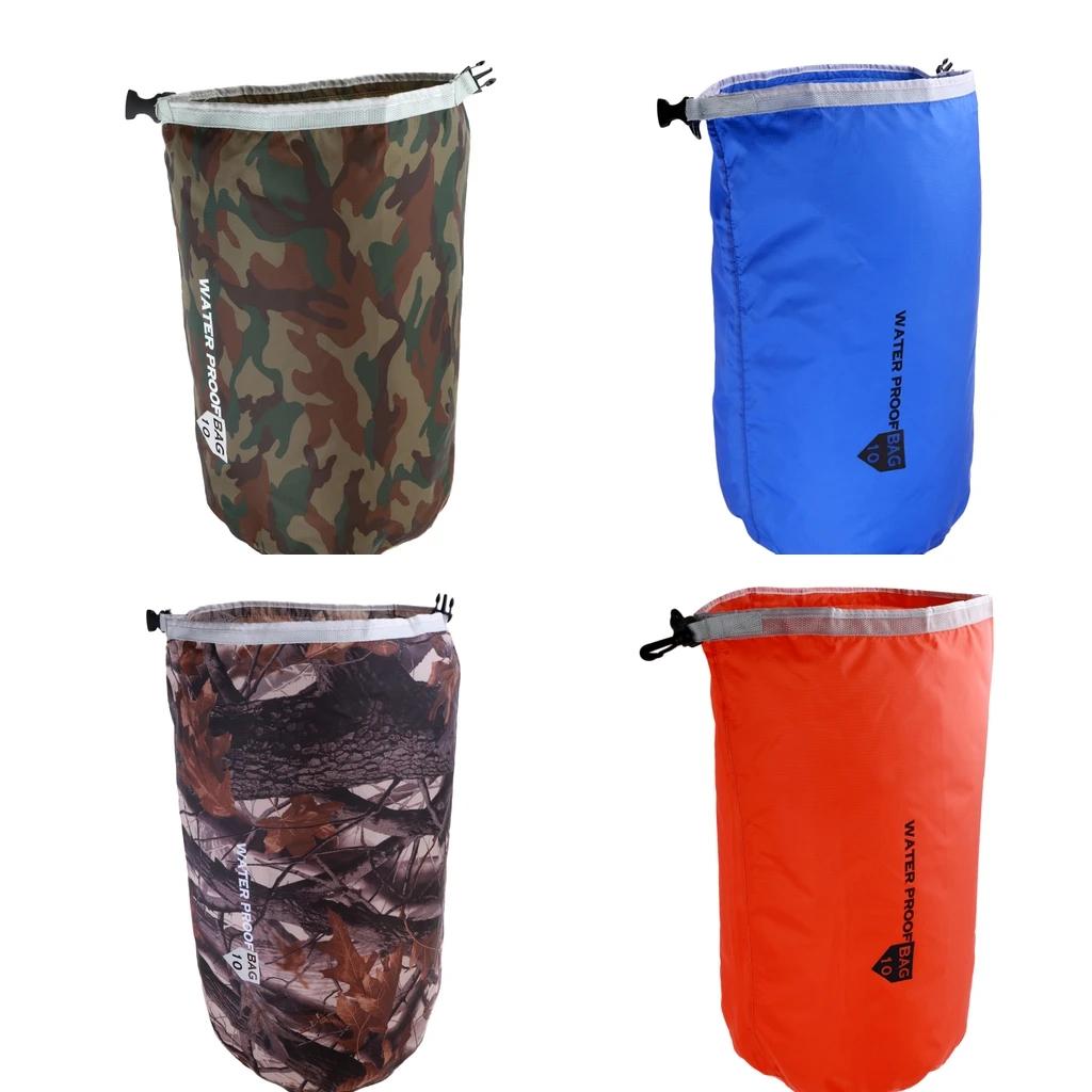 Waterproof Dry Bag Sack Carry Pack 210T Nylon for Outdoor Kayak Canoeing Fishing Sailing Camping Tools 10L/20L/40L/70L
