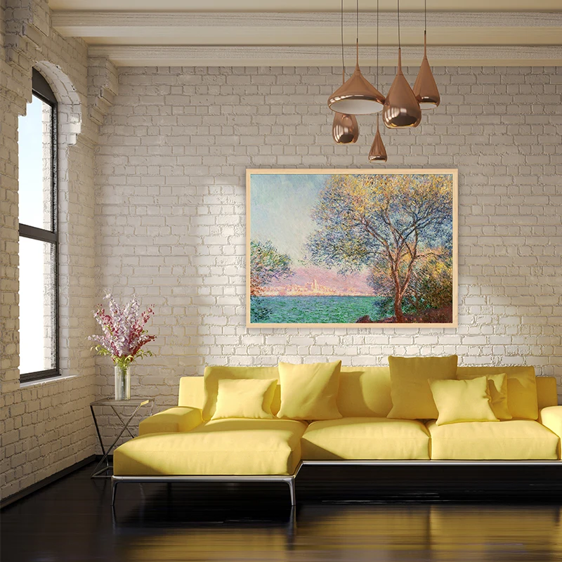 

diy painting by numbers Claude Monet Impression Antib morning impressionism Landscape Decoration Paint Hand-drawn deco