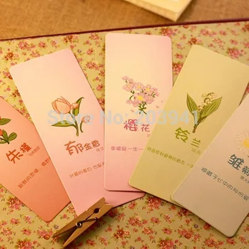 

30pcs/lot NEW Vintage Flower World style DIY Multifunction Bookmarks/Zakka stationary office School supplies