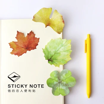 

Book brief letter pad sticky natural fresh sticky note message notes stickers memo pads decoration self adhesive leaves memo pad