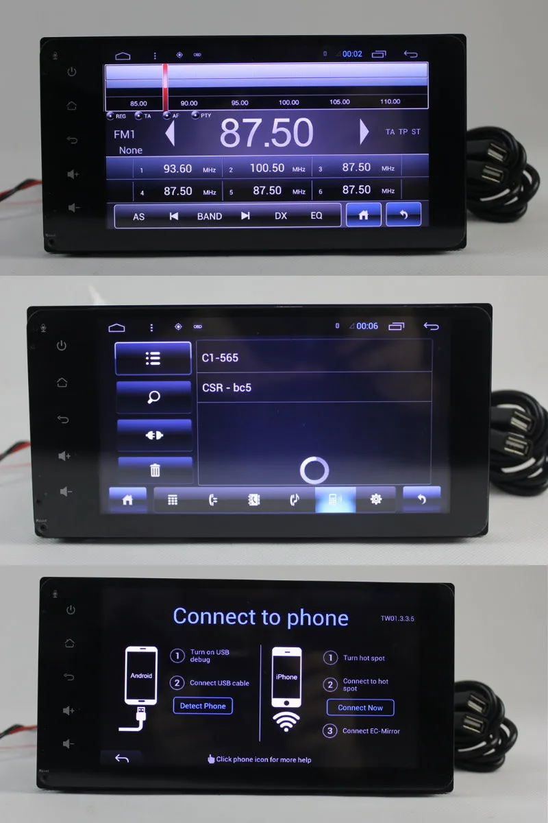 7" Car Android HD Touch Screen For Toyota Fun Cargo 2000-2004 Radio Player GPS NAVI TV Multimedia vehicle gps