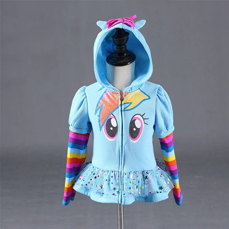 boxy puffer jacket Winter Girls Hoodies Jacket My Little Kids Sweatshirt Jackets Baby Hoodie Cute Pony Design Windbreaker Sport Blazer Outerwear 8Y fleece coats