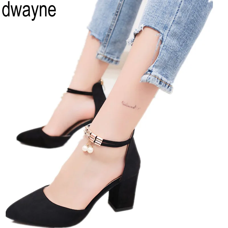 

2019 Summer Women Shoes Pointed Toe Pumps Dress Shoes High Heels Boat Shoes Wedding Shoes tenis feminino Side ghn789