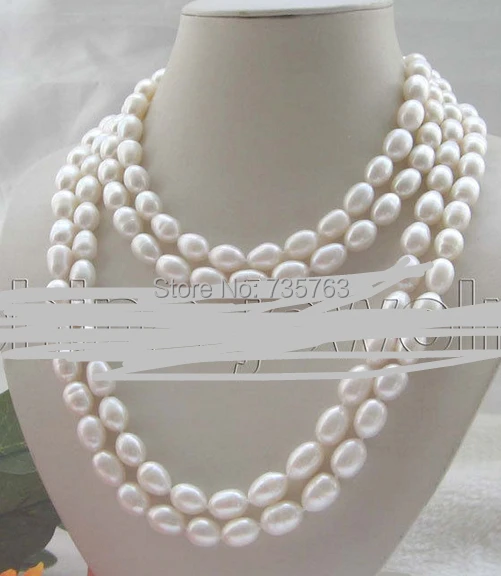 

xiuli 0015155 Beautiful long strand AAA 80" 12-15mm white baroque freshwater pearl necklace