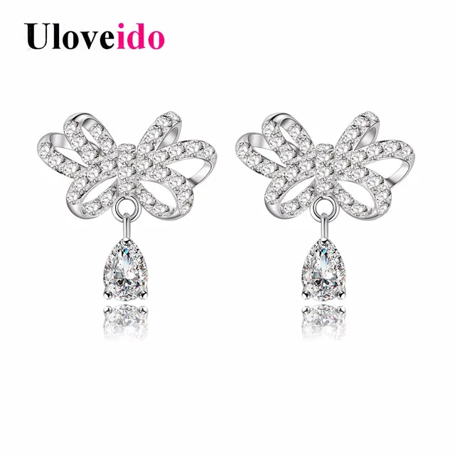 Uloveido 15 Off Costume Jewelry Earrings With Stones Women S Uloveido 15 Off Costume Jewelry Earrings With Stones Women S Earings Bow Knot Stud Earring
