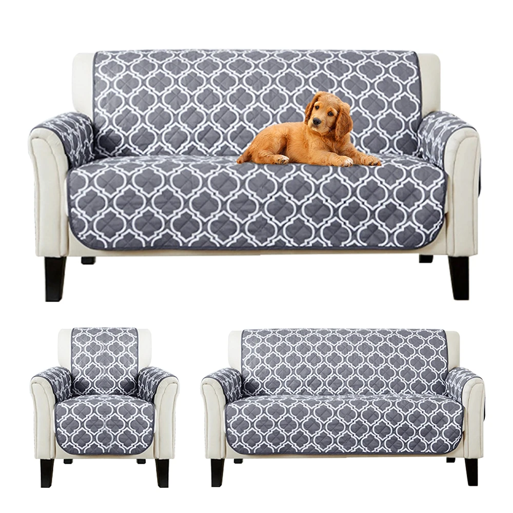 

Sofa Couch Cover Chair Throw Pet Dog Kids Mat Furniture Protector Reversible Washable Removable Armrest Slipcovers 1/2/3 Seat
