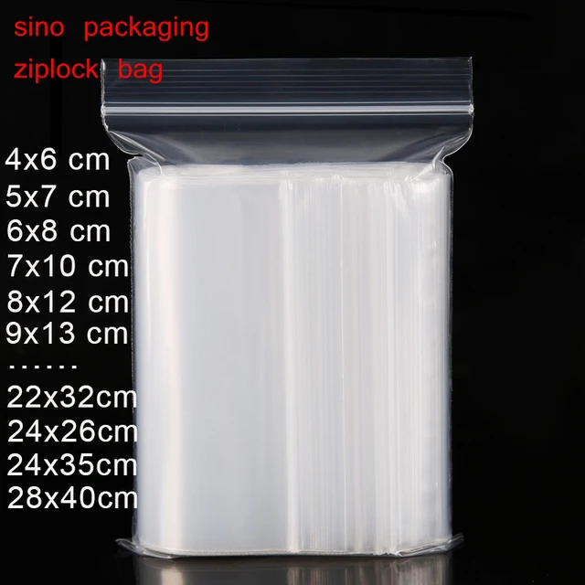 Plastic Zipper Bags Packaging Zip Lock Resealable  Big Size Zip Lock  Plastic Bags - Storage Bags - Aliexpress