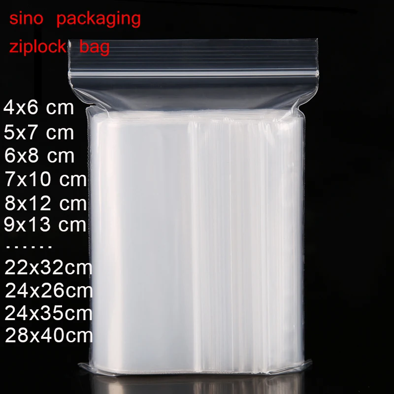 Grip Seal Bags Resealable Clear Plastic Zip Lock Press Food Packet Poly Zipper 