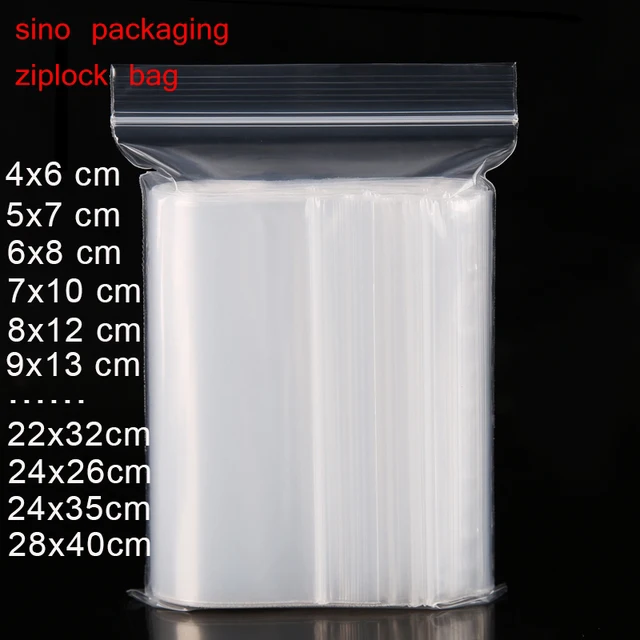 Extra Heavy Duty Various Sizes Reclosable Plastic Packaging Bags Zip Extra Heavy Duty Various Sizes Reclosable Plastic Packaging Bags Zip Lock Zipper Clear