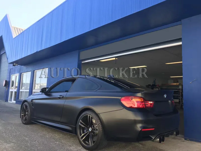 Satin Black Vinyl Car Wrap 11 