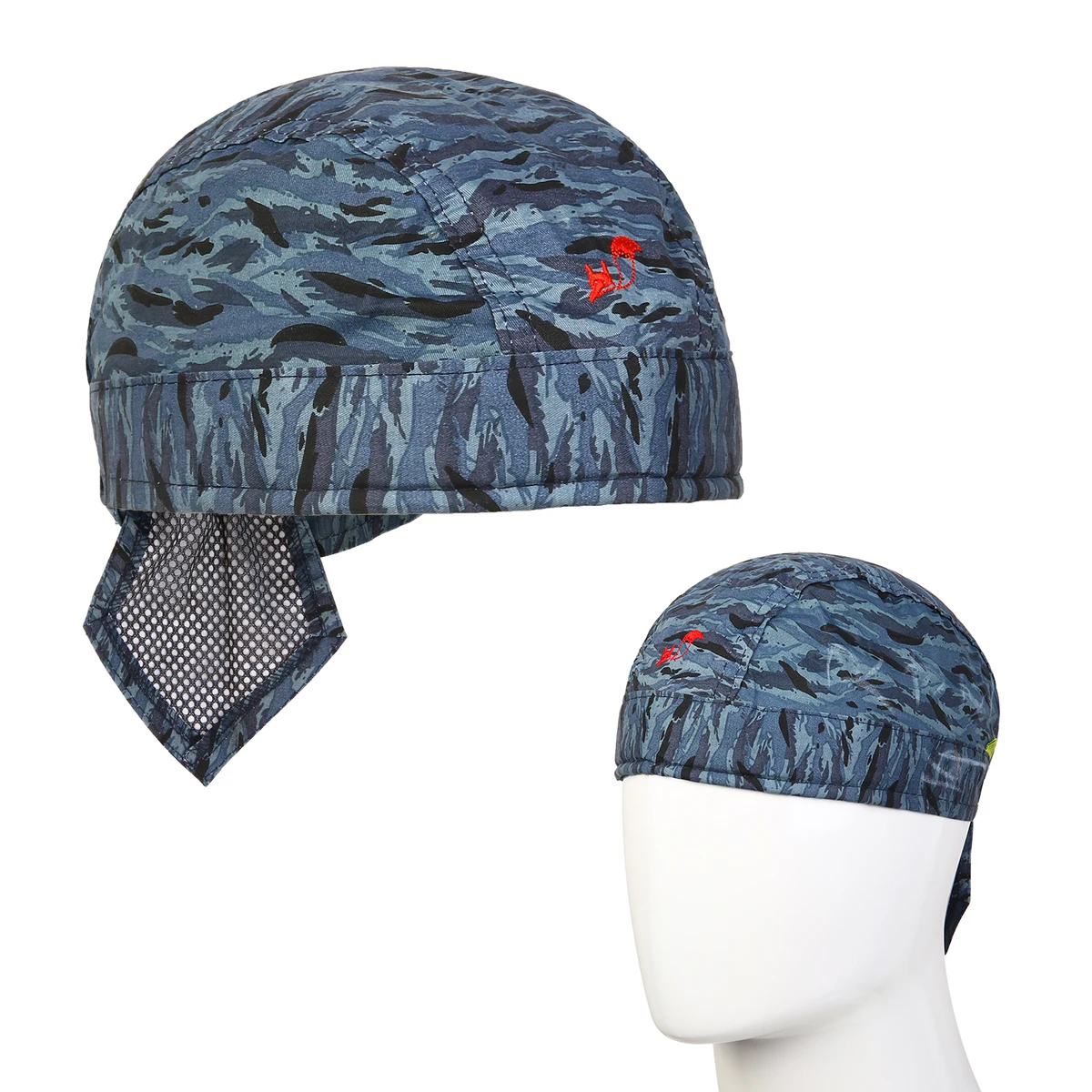 New Camouflage Safety Welding Cap  Welder Flame Retardant Cotton Fabric Helmet Welder Welding Protective Hat Scarf