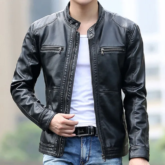 Aliexpress.com : Buy 5XL New Men's Slim Short Leather Jackets Men ...