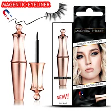 Магнитная подводка для глаз, магнитные ресницы, быстро сохнет, легко носить, стойкая жидкая чёрная подводка для глаз, водостойкая, влагостойкая, 4 мл