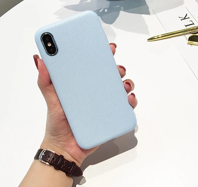 Fabric twill Soft TPU case For iphone 7 8 78 plus Case Silicone Phone Cases For iphone 6 6S Plus X (15)
