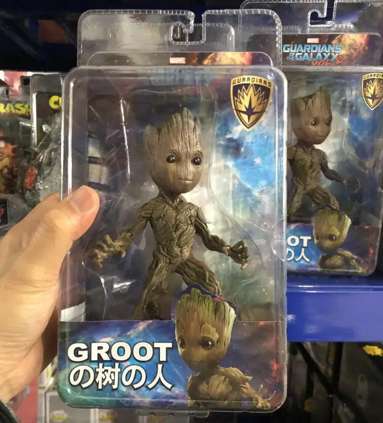 Neca Marvel малыш Грут дерево мужские суставы подвижная фигурка модель игрушек 15