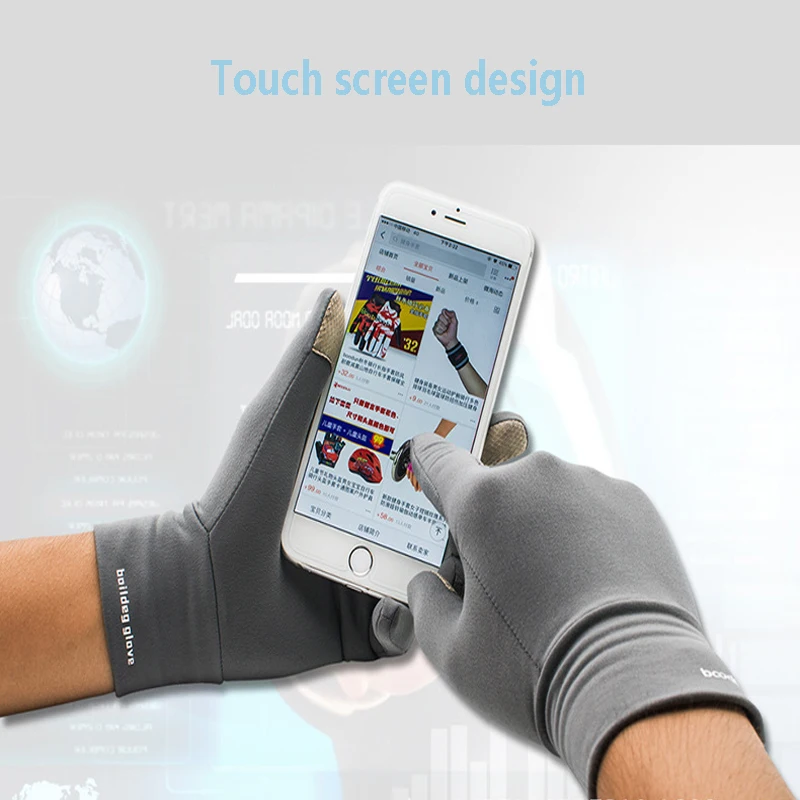 DEROACE Touch screen gloves Cycling mobile phone color gloves glove touch screen driving gloves