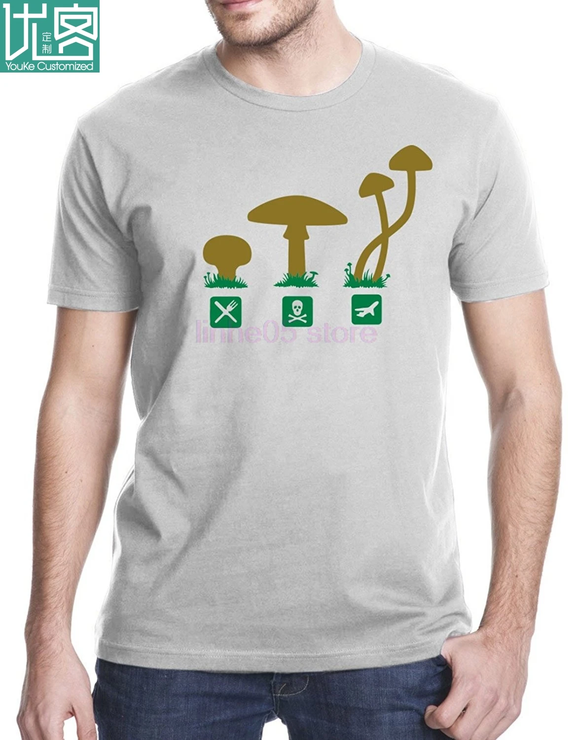 

Mushrooms Psylocibin Psychedelic T Shirt