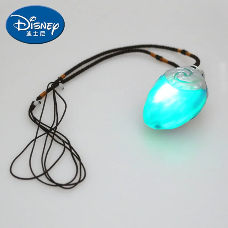 

Disney Vaiana Boneca Moana Princess Necklace Music and led lightKey Ring Pendant Movie Action Figure No Tooth Dragon Kids Gift