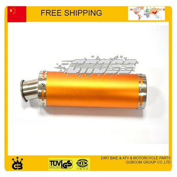 

motorcycle exhaust Pipe tubo escape moto escapamento de moto dirt bike atv quad 110cc gy6 150cc 125cc exhaust free shipping