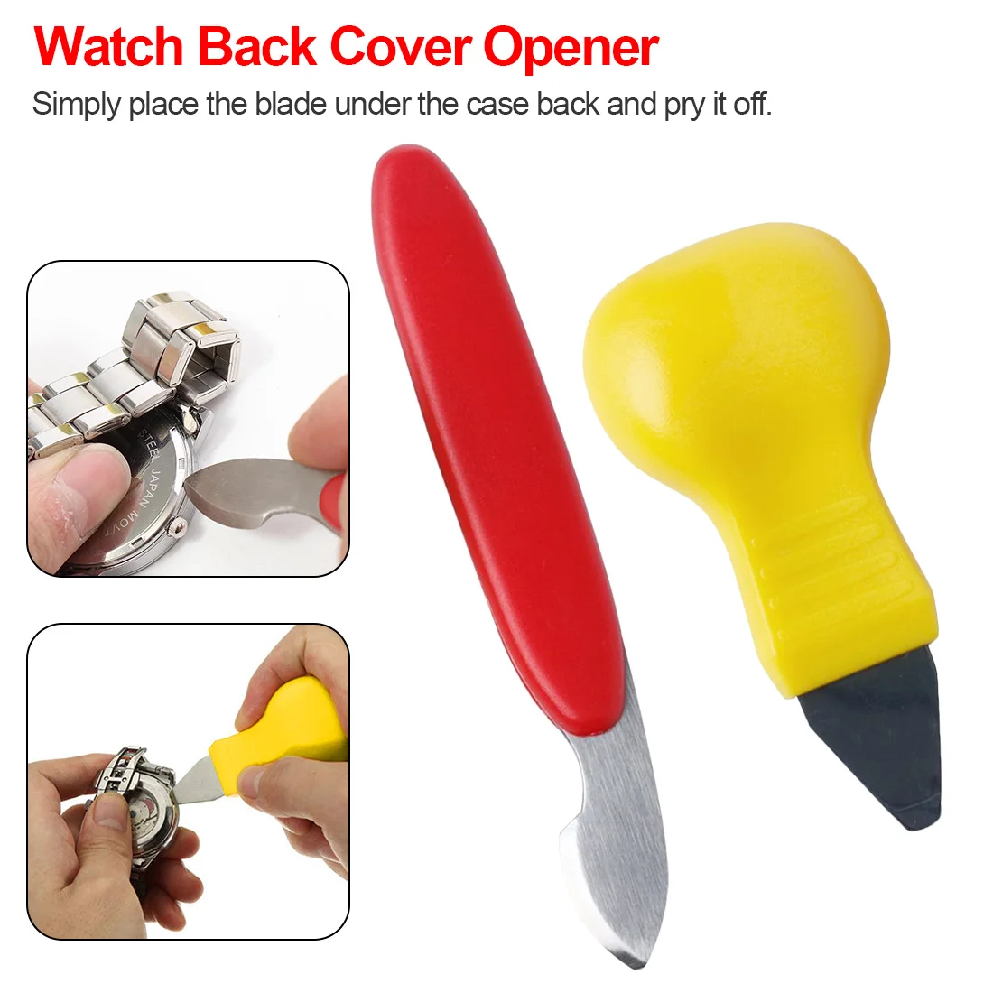 

Watch Back Cover Case Opener Remover Battery Change Watchmaker Repair Tool Kit