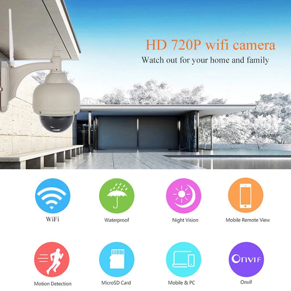 Wanscam HW0038 Waterproof 720P IR Night vision Motion Dection Onvif IP CCTV Dome Security Camera Wireless WIFI TF Card Slot camera : image Wanscam HW0038 Waterproof 720P IR Night vision Motion Dection Onvif IP CCTV Dome Security Camera Wireless WIFI TF Card Slot camera