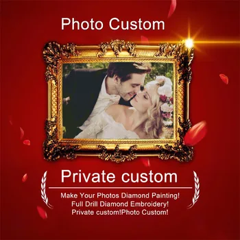 

Private custom!5D diy diamond painting personal photo custom!full square rhinestone mosaic diamond embroidery cross stitch gifts