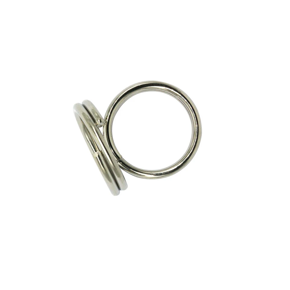 

100pcs Fishing Split Ring Double Loop Quick Change Connector for Lures Fishing Stainless Steel Split Accessory Tools